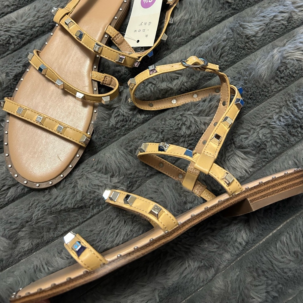 Studded Tan Sandals